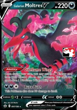 Galarian Moltres V  (PPS1 CRE 097)