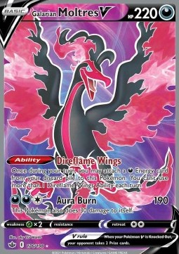 Galarian Moltres V  (CRE 176)