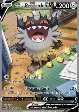 Galarian Perrserker V  (LOR 184)