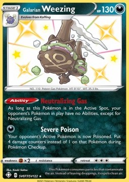Galarian Weezing  (SHF SV77)