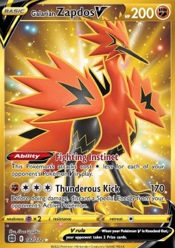 Galarian Zapdos V  (BRS 182)