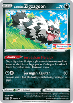 Galarian Zigzagoon  (S-P/ID 025)