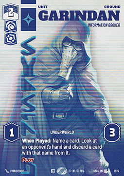 Garindan, Information Broker (V.2)