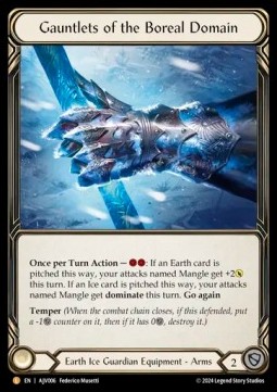 Gauntlets of the Boreal Domain (Rainbow Foil)
