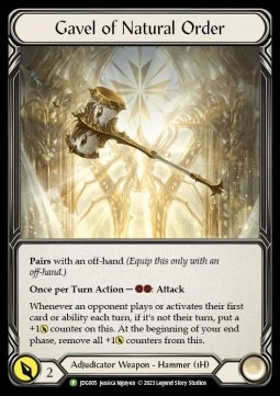 Gavel of Natural Order (Cold Foil)
