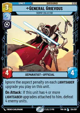 General Grievous, Trophy Collector