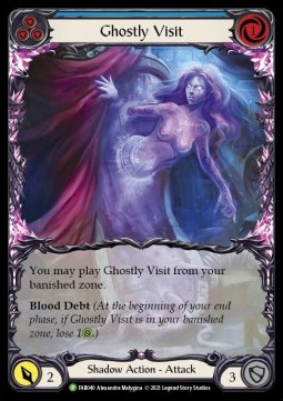 Ghostly Visit (Blue) (Extended Art Rainbow Foil)