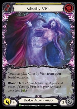 Ghostly Visit (Yellow) (Extended Art Rainbow Foil)