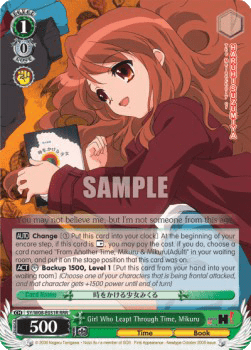 Girl Who Leapt Through Time, Mikuru (V.2 - Triple Rare)