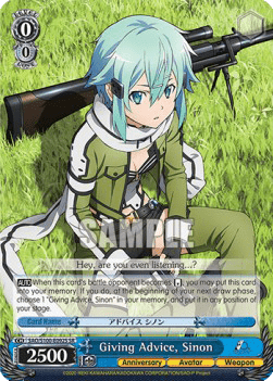 Giving Advice, Sinon (V.2 - Super Rare)