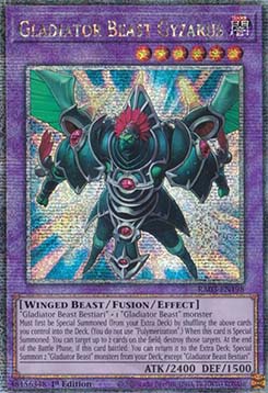 Gladiator Beast Gyzarus (V.2 - Quarter Century Secret Rare)