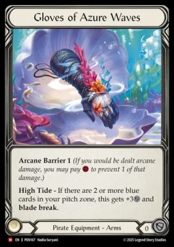 Gloves of Azure Waves (Cold Foil)