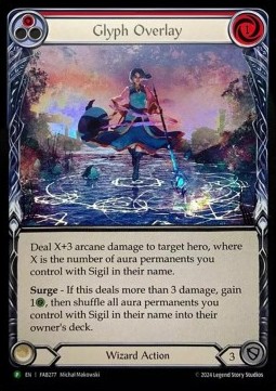 Glyph Overlay (Red) (Alternate Art Rainbow Foil)