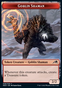 Goblin Shaman Token (R 2/2) // Samurai Token (W 2/2)
