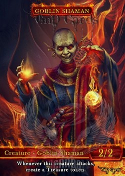 Goblin Shaman Token (Red 2/2) (V.2)