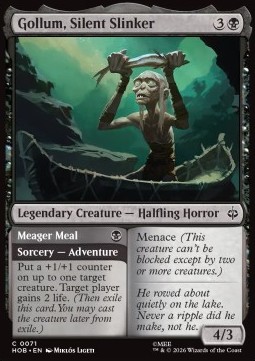 Gollum, Silent Slinker // Meager Meal
