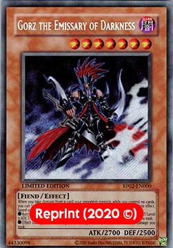 Gorz the Emissary of Darkness (V.2 - Secret Rare)