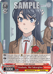 Graduate, Mai Sakurajima (V.2 - Super Rare)
