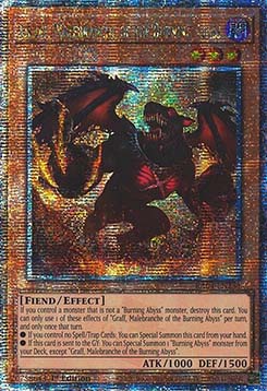 Graff, Malebranche of the Burning Abyss (V.2 - Quarter Century Secret Rare)