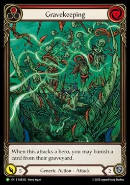 Gravekeeping (Red) (Rainbow Foil)