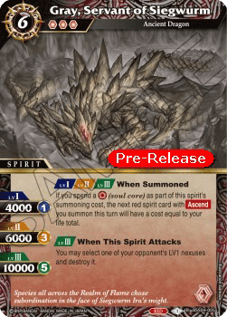 Gray, Servant of Siegwurm (V.1 - Rare)