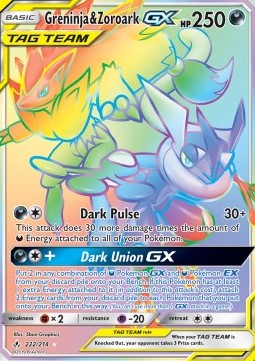 Greninja & Zoroark GX  (UNB 222)