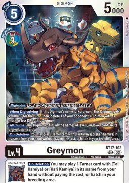 Greymon (BT17-102) (V.1)