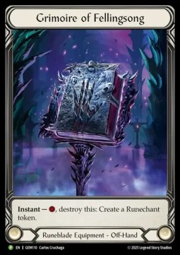 Grimoire of Fellingsong (Extended Art Cold Foil)