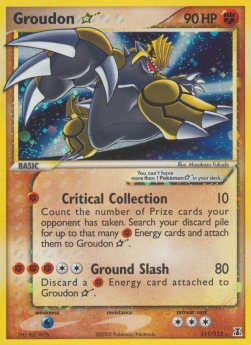 Groudon Gold Star  (DS 111)