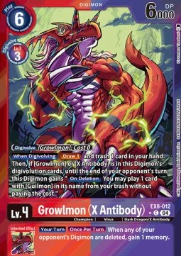 Growlmon (X Antibody) (EX8-012) (V.2)