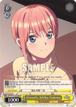Growth, Ichika Nakano (V.2 - Super Rare)