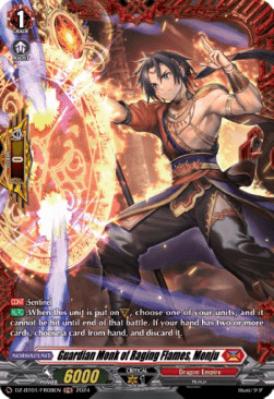 Guardian Monk of Raging Flames, Monju [D-Format] (V.2 - Frame Rare)