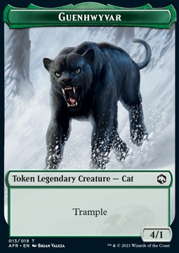 Guenhwyvar Token (G 4/1) // Wolf Token (G 2/2)