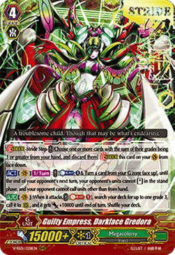 Guilty Empress, Darkface Gredora [V Format] (V.2 - Triple Rare)
