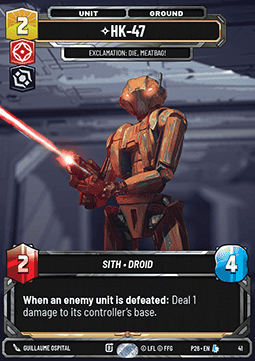 HK-47, Exclamation: Die, Meatbag! (V.1)