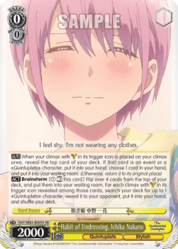 Habit of Undressing, Ichika Nakano (V.2 - Super Rare)