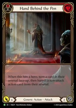 Hand Behind the Pen (Extended Art Rainbow Foil)