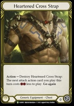Heartened Cross Strap (Cold Foil Golden)