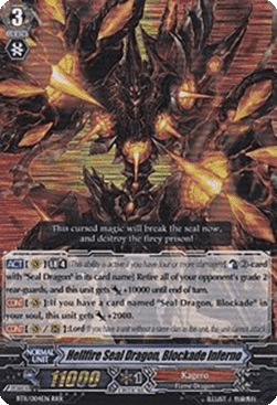 Hellfire Seal Dragon, Blockade Inferno [G Format] (V.2 - Triple Rare)