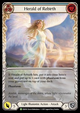 Herald of Rebirth (Blue) (Extended Art Rainbow Foil)