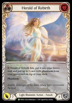 Herald of Rebirth (Red) (Extended Art Rainbow Foil)