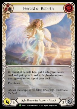 Herald of Rebirth (Yellow) (Extended Art Rainbow Foil)