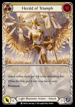 Herald of Triumph (Yellow) (Extended Art Rainbow Foil)