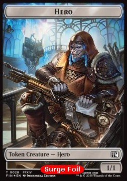 Hero Token (W 1/1) // Bird Token (U 1/1 Flying, Vigilance) (V.3)