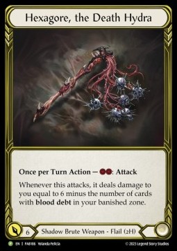 Hexagore, the Death Hydra (Cold Foil Golden)