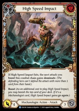High Speed Impact (Red) (Rainbow Foil)