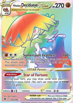 Hisuian Decidueye VSTAR  (ASR 195)