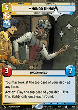 Hondo Ohnaka, Plays By His Own Rules (V.2)