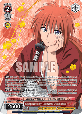 Hoping Peaceful Days Continue On, Kenshin Himura (V.2 - Promo)