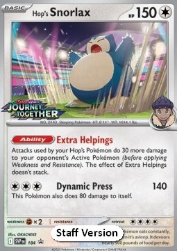 Hop's Snorlax  (SVP 184)